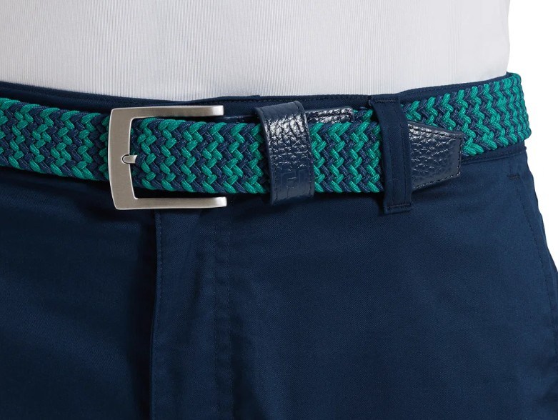 FootJoy Braided unisex opasek, navy/field green