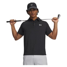 Under Armour Playoff 3.0 Printed pánské polo, černo/bílé