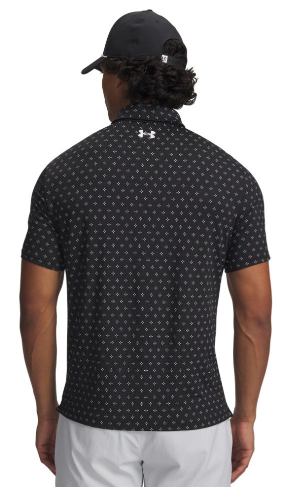 Under Armour Playoff 3.0 Printed pánské polo, černo/bílé