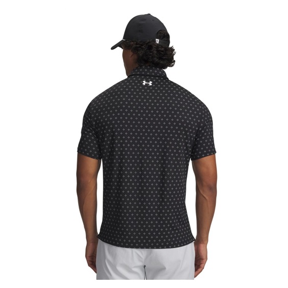 Under Armour Playoff 3.0 Printed pánské polo, černo/bílé