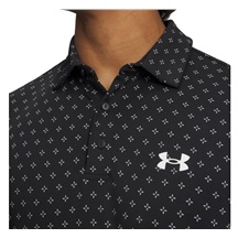 Under Armour Playoff 3.0 Printed pánské polo, černo/bílé