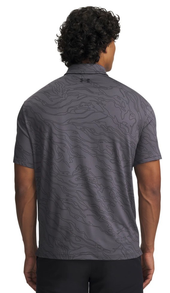 Under Armour Playoff 3.0 Printed pánské polo, castlerock/black