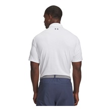 Under Armour Playoff 3.0 Printed pánské polo, white/distant grey