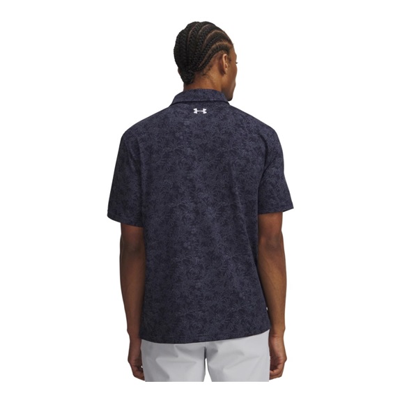 Under Armour Playoff 3.0 Printed pánské polo, midnight navy/white