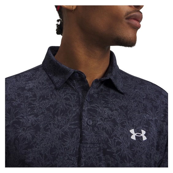 Under Armour Playoff 3.0 Printed pánské polo, midnight navy/white