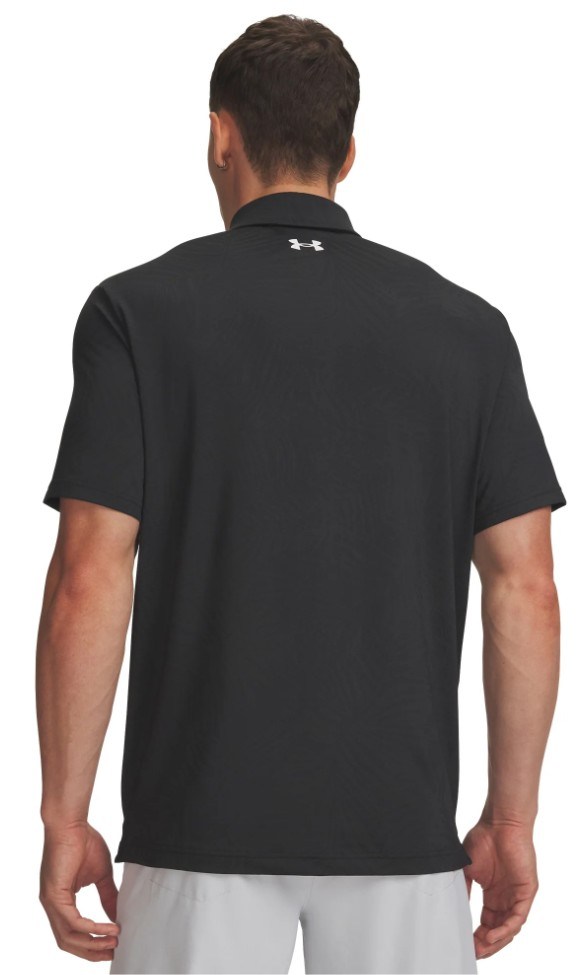Under Armour Playoff Jacquard pánské polo, black/anthracite