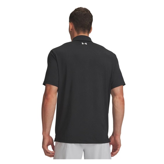 Under Armour Playoff Jacquard pánské polo, black/anthracite