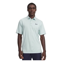Under Armour Playoff Jacquard pánské polo, enamel blue/illusion green