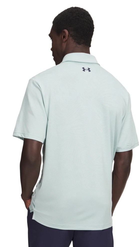 Under Armour Playoff Jacquard pánské polo, enamel blue/illusion green