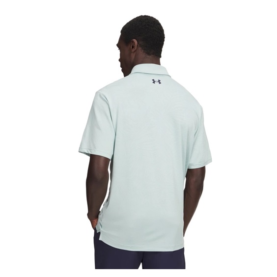Under Armour Playoff Jacquard pánské polo, enamel blue/illusion green