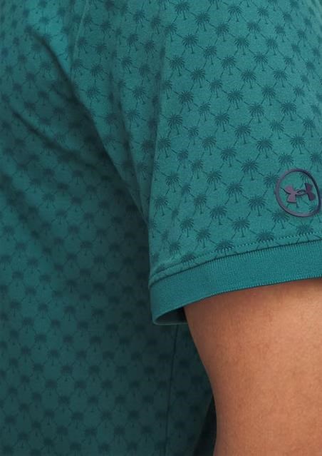 Under Armour ArmourDry Print Rib pánské polo, zelené