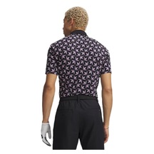 Under Armour ArmourDry Printed pánské polo, black/posh pink/white
