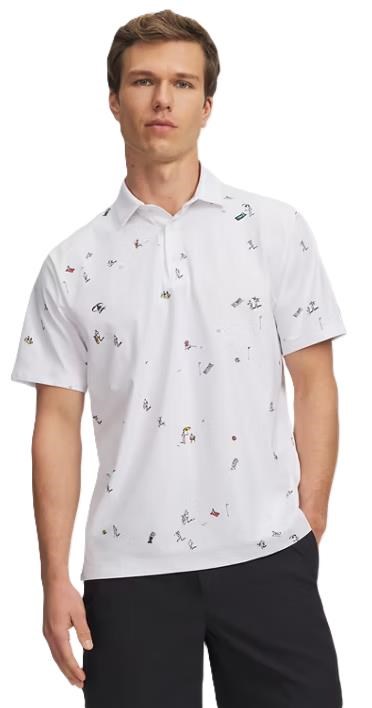 Under Armour ArmourDry Printed pánské polo, bílé