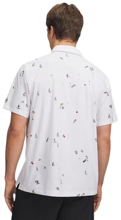 Under Armour ArmourDry Printed pánské polo, bílé