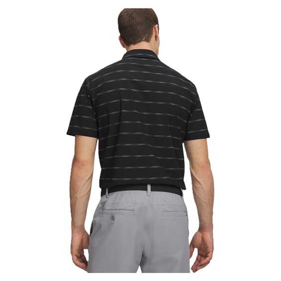 Under Armour Drive Chill Printed pánské polo, black/castlerock/halo gray