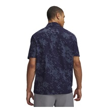 Under Armour Drive Chill Printed pánské polo, midnight navy/halo grey