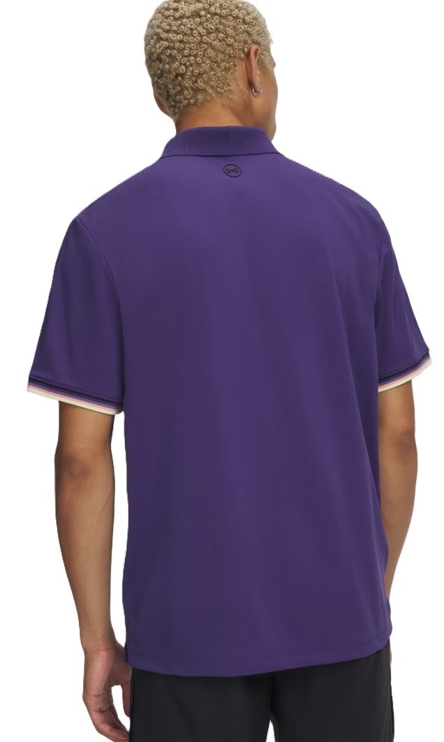 Under Armour Dry Pique pánské polo, mystical purple/black