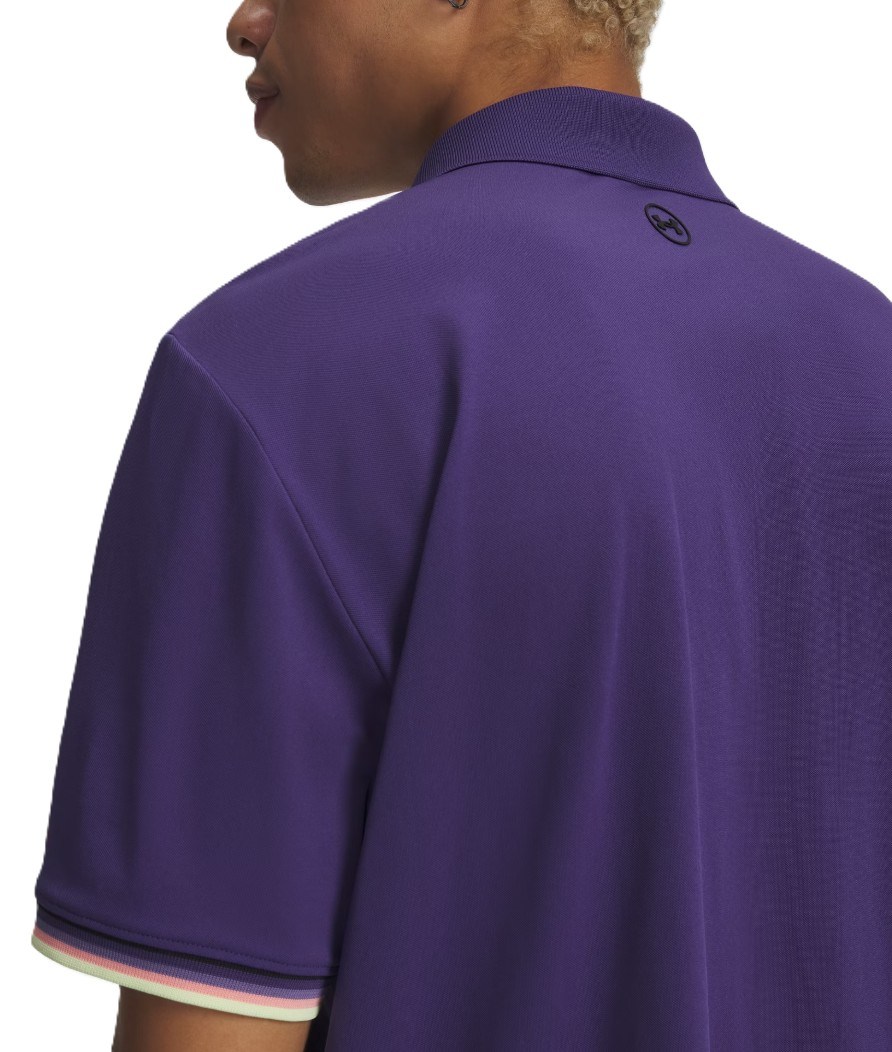Under Armour Dry Pique pánské polo, mystical purple/black