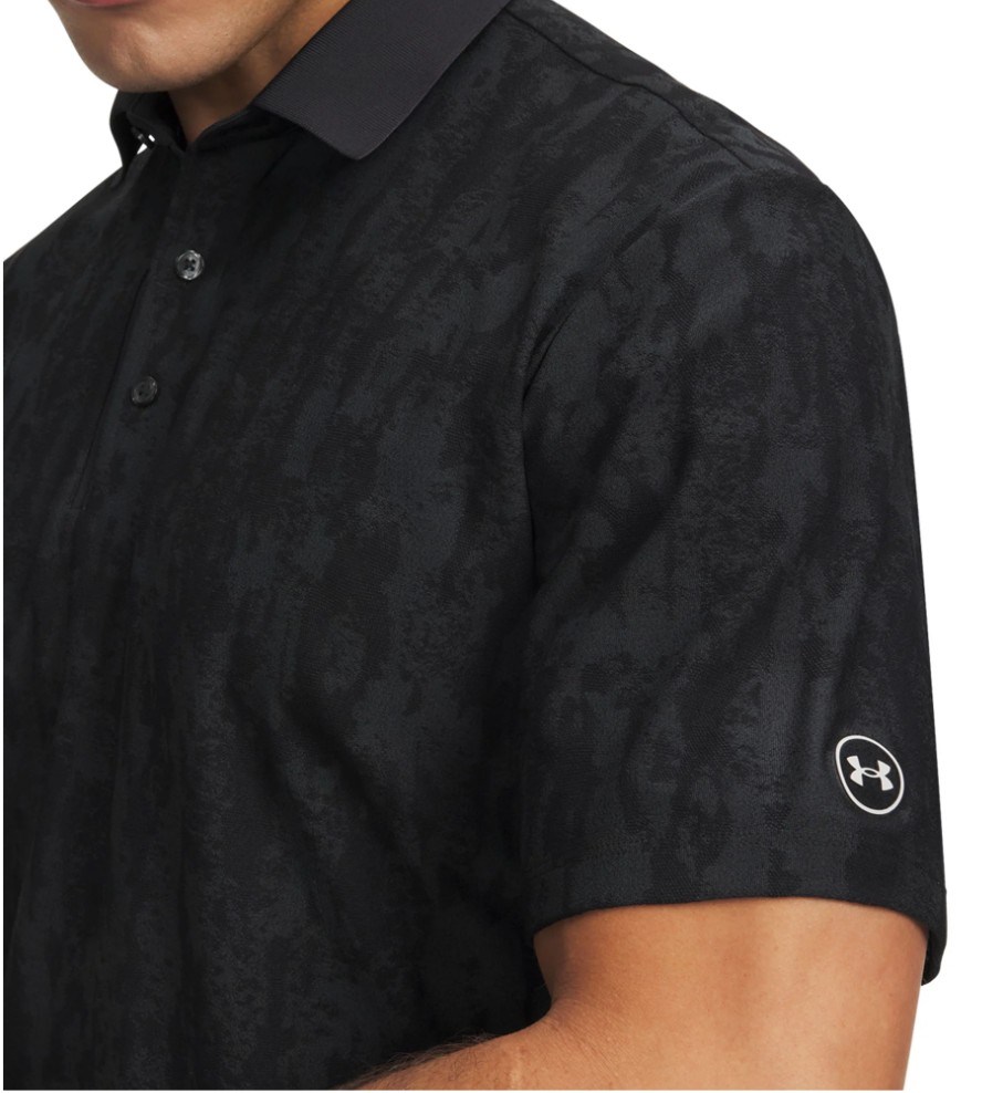 Under Armour Dry Jacquard pánské polo, černé