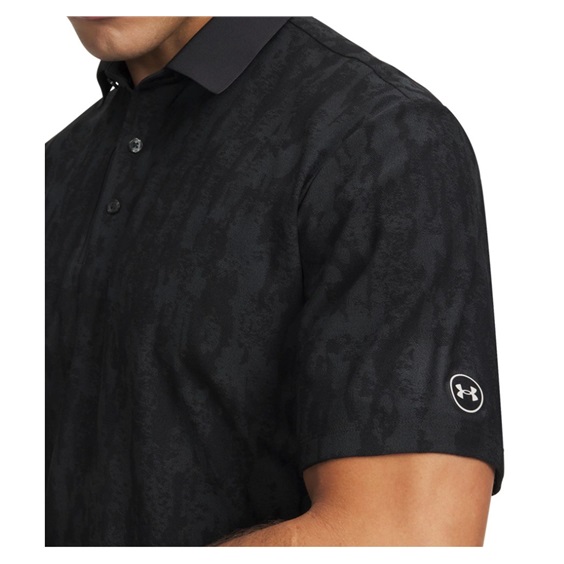 Under Armour Dry Jacquard pánské polo, černé