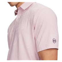 Under Armour Dry Jacquard pánské polo, prime pink/pink dusk