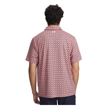 Under Armour Matchplay Printed pánské polo, posh pink/midnight navy