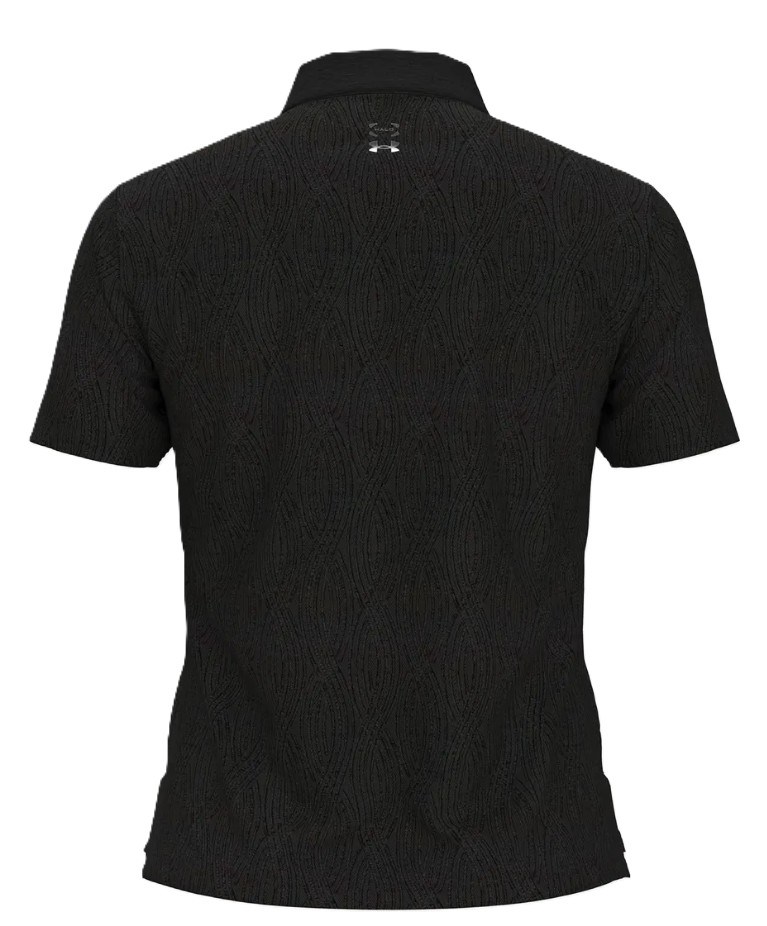 Under Armour Halo Bonded Jacquard dámské polo, černé