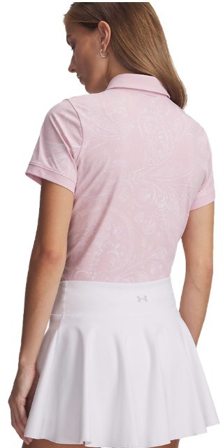 Under Armour Drive Printed dámské polo, prime pink/white