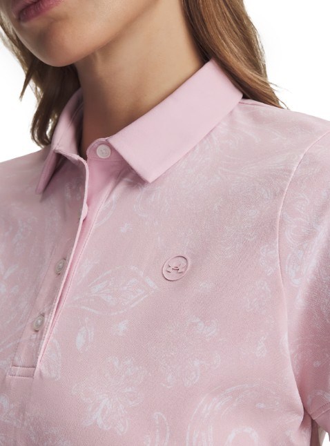Under Armour Drive Printed dámské polo, prime pink/white
