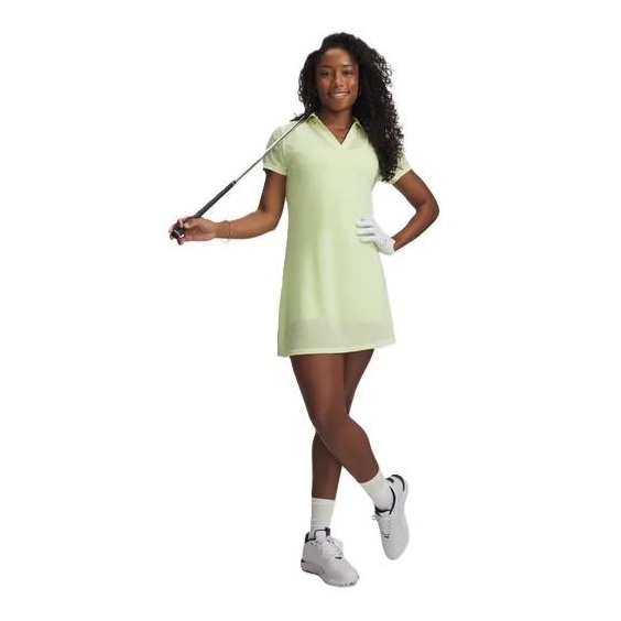 Under Armour UA Drive 2-in-1 golfové šaty, světle zelené