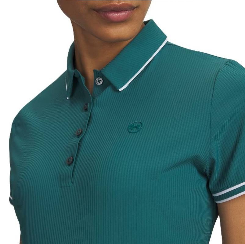 Under Armour Drive Chill dámské polo, rack green/white