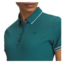 Under Armour Drive Chill dámské polo, rack green/white