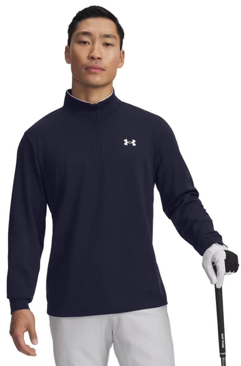 Under Armour MatchPlay 1/4 Zip pánská ikona, tmavě modrá