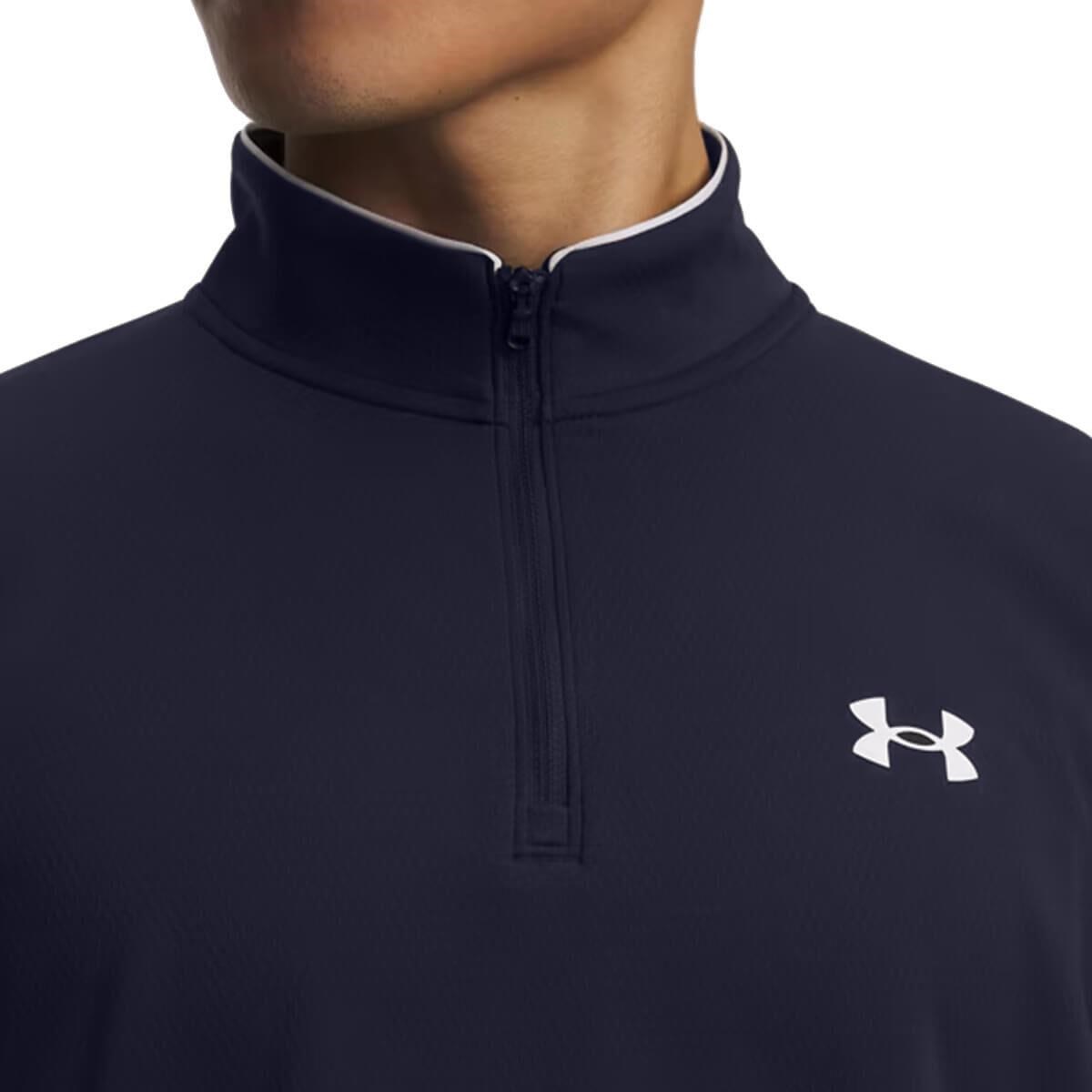 Under Armour MatchPlay 1/4 Zip pánská ikona, tmavě modrá