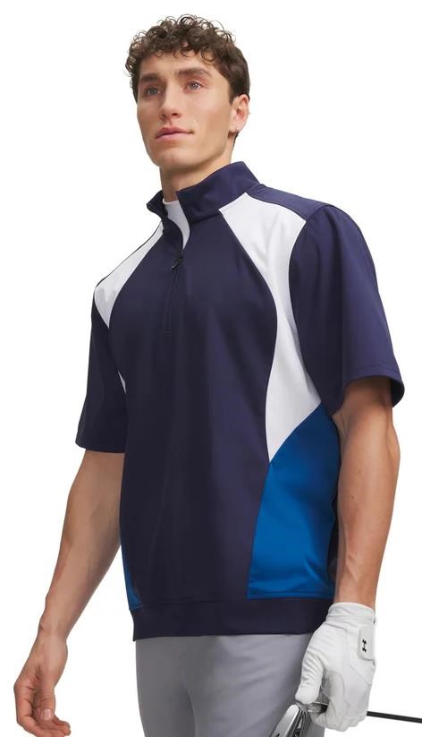 Under Armour Drive Wind SS 1/2 Zip pánská bunda, modro/bílá
