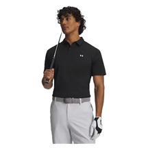 Under Armour Tee To Green Pique pánské polo, černo/bílé