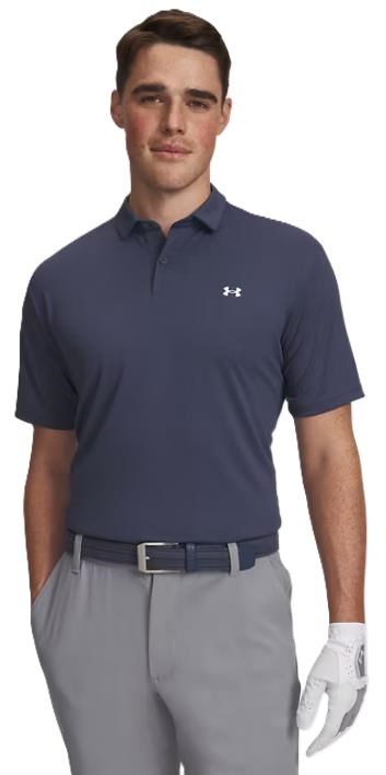 Under Armour Tee To Green Pique pánské polo, tmavě modré