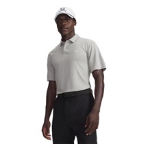 Under Armour Tee To Green Pique pánské polo, titanium/white
