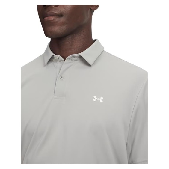 Under Armour Tee To Green Pique pánské polo, titanium/white