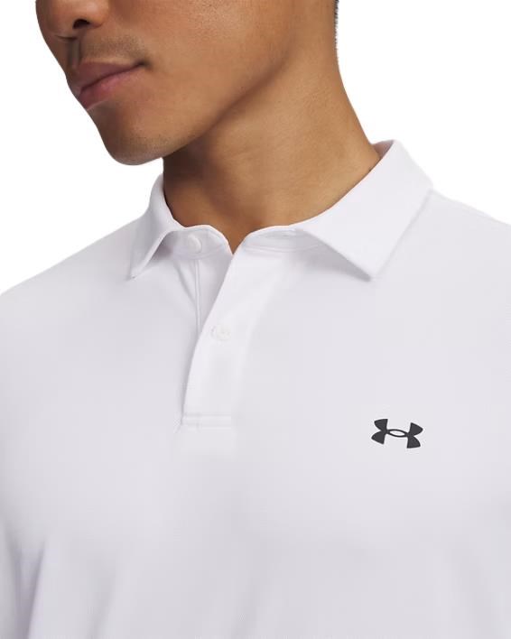 Under Armour Tee To Green Pique pánské polo, bílo/černé