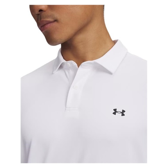 Under Armour Tee To Green Pique pánské polo, bílo/černé