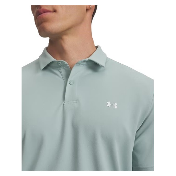 Under Armour Tee To Green Pique pánské polo, enamel blau