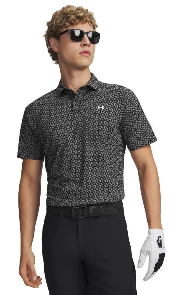 Under Armour T2G Printed pánské polo, černé