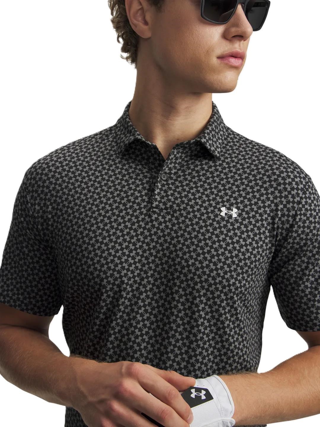 Under Armour T2G Printed pánské polo, černé