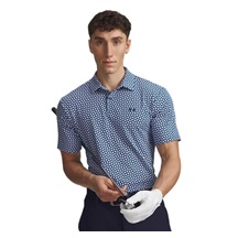 Under Armour T2G Printed pánské polo, modro/bílé
