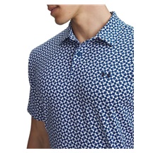 Under Armour T2G Printed pánské polo, modro/bílé
