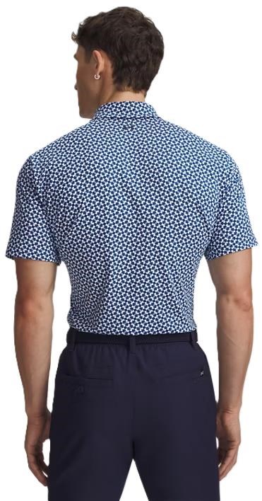Under Armour T2G Printed pánské polo, modro/bílé