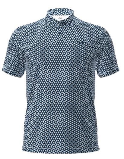 Under Armour T2G Printed pánské polo, modro/bílé