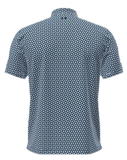 Under Armour T2G Printed pánské polo, modro/bílé