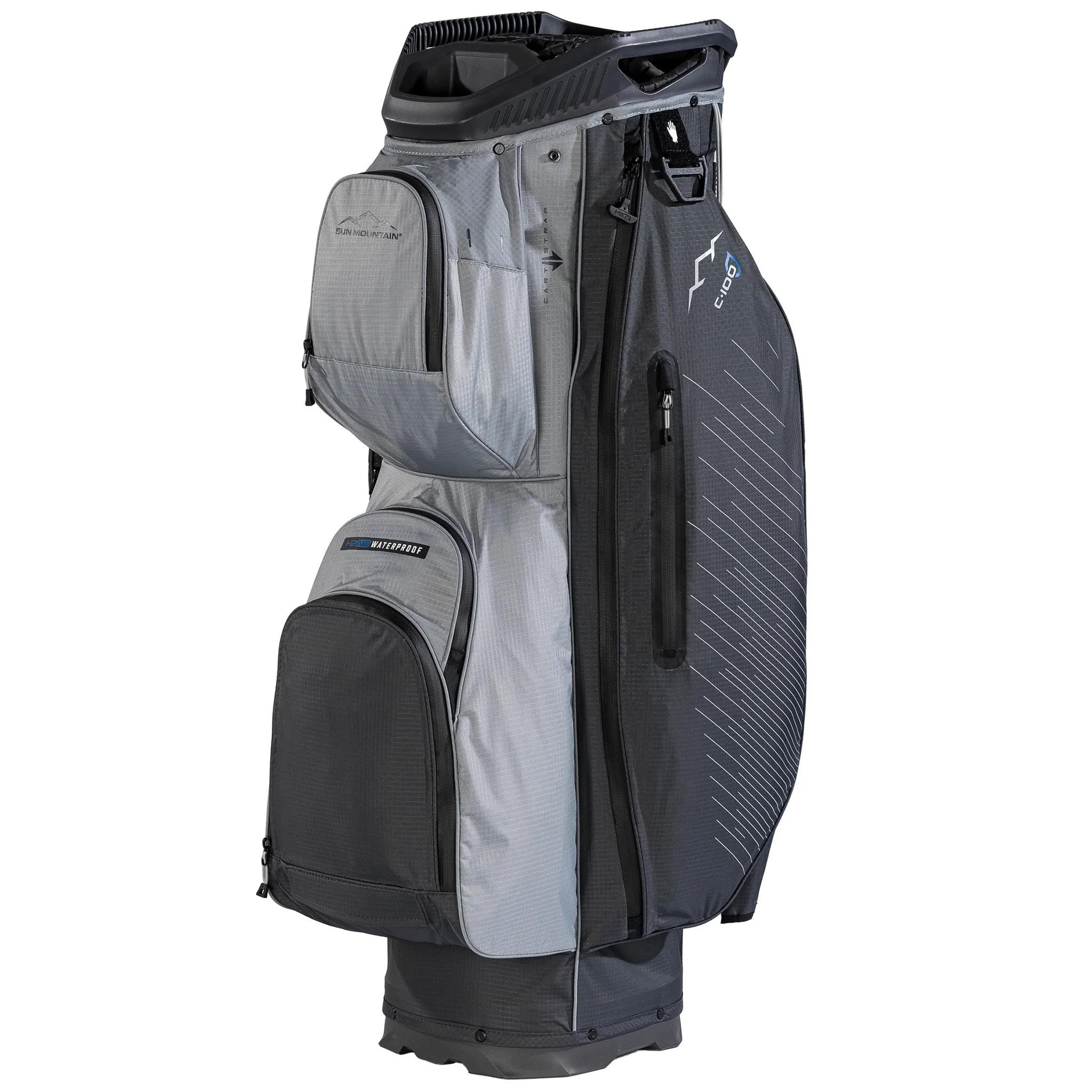 Sun Mountain H2NO C100 Waterproof cart bag 14 WAY, steel/cadet